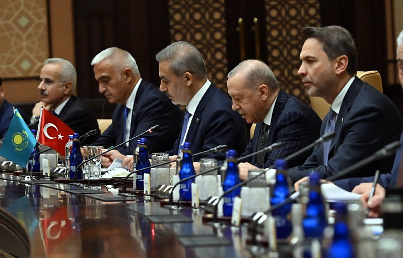 The Turkish delegation at the expanded talks