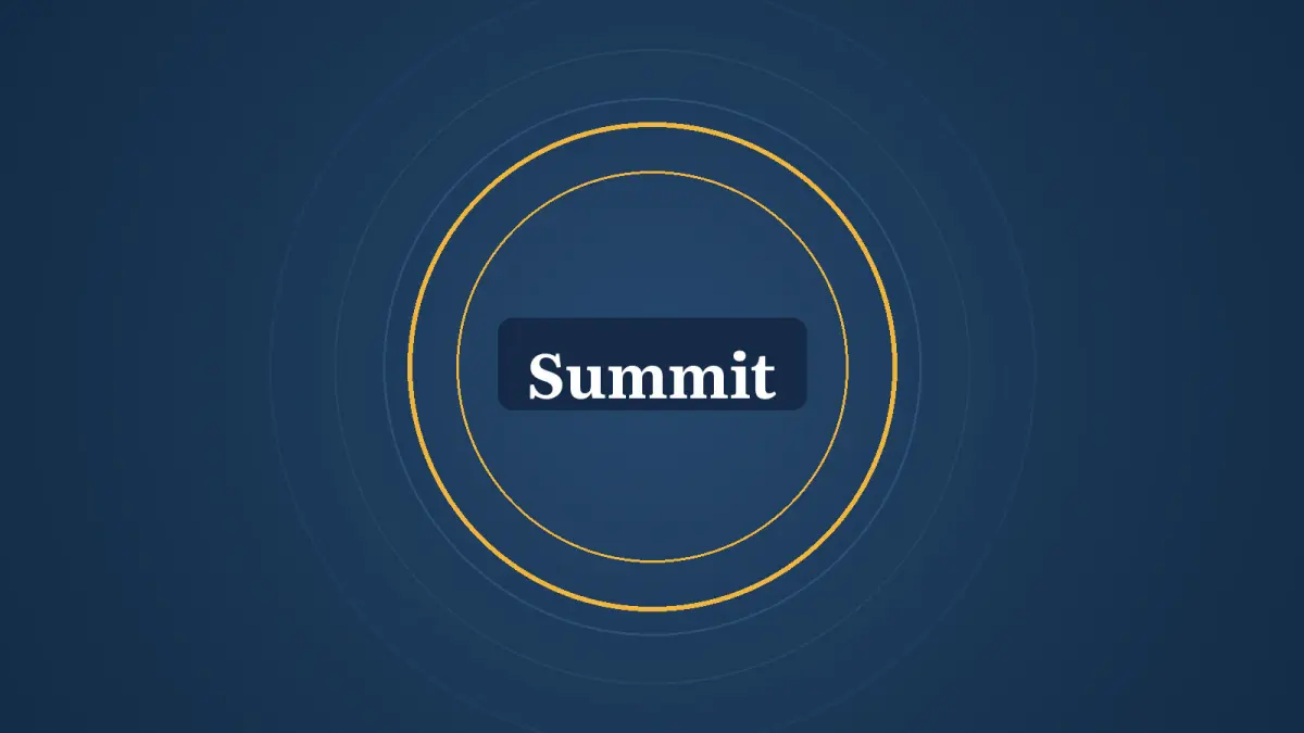 Graphic: rings and the words Summit