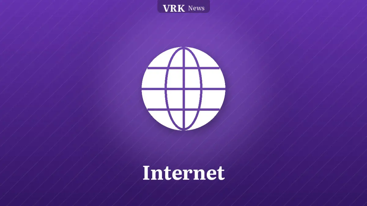 Graphic: a globe and the words Internet