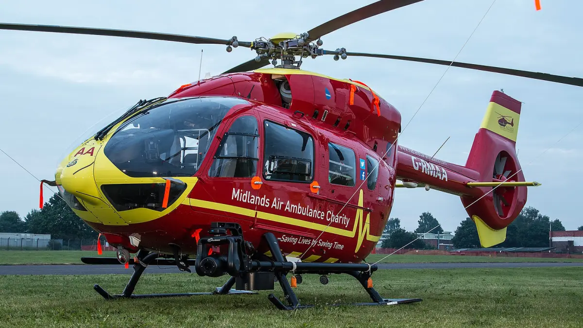 Санитарлық авиацияның EC145 тікұшағы (Ұлыбритания)