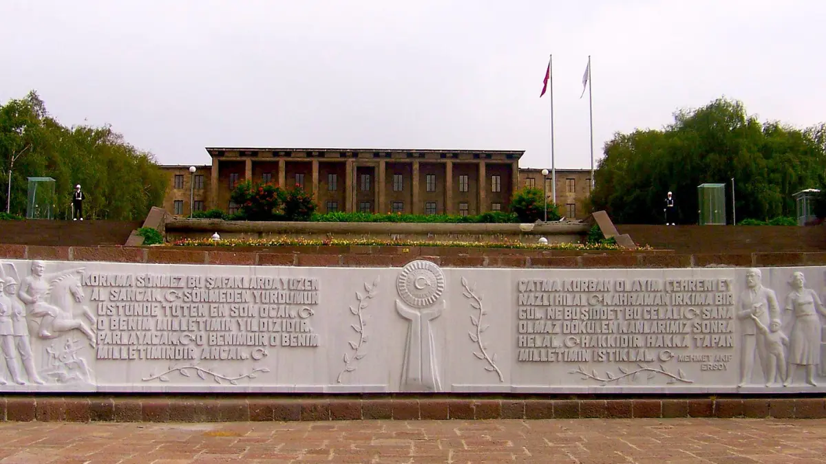 The Grand National Assembly of Türkiye building in Ankara