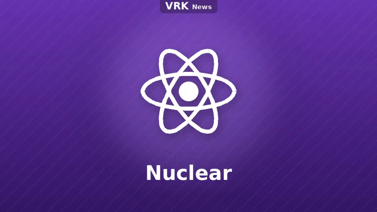 Graphic: an atom and the words Nuclear