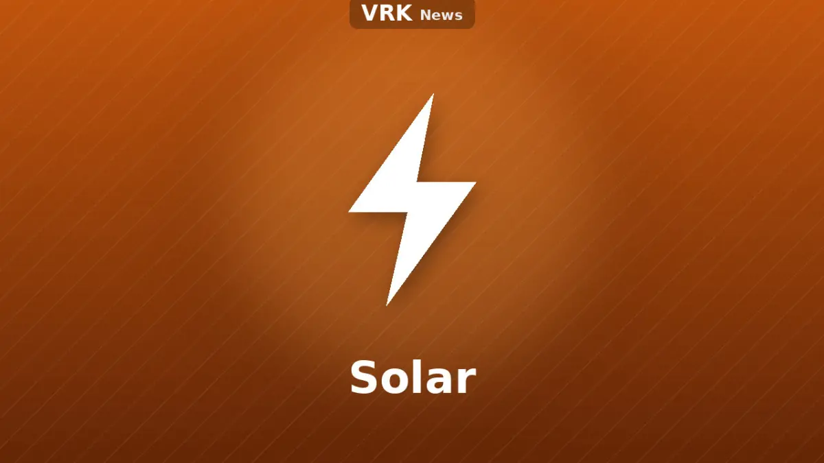 Graphic: a lightning bolt and the words Solar