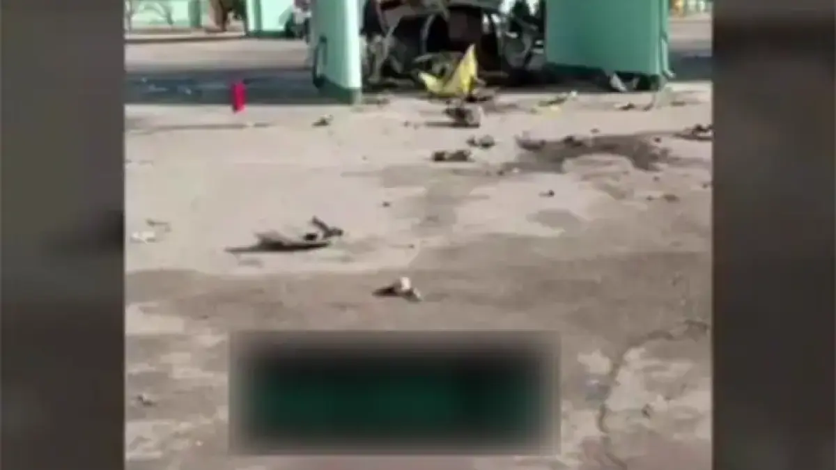 На автозаправке в Узбекистане взорвался автомобиль, видео