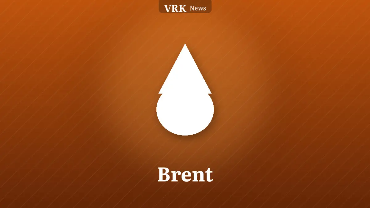 Graphic: a drop and the words Brent