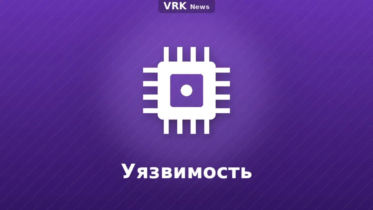 Графика: микросхема и надпись «Уязвимость»