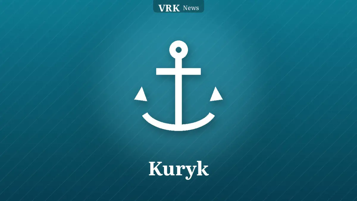 Graphic: an anchor and the words Kuryk