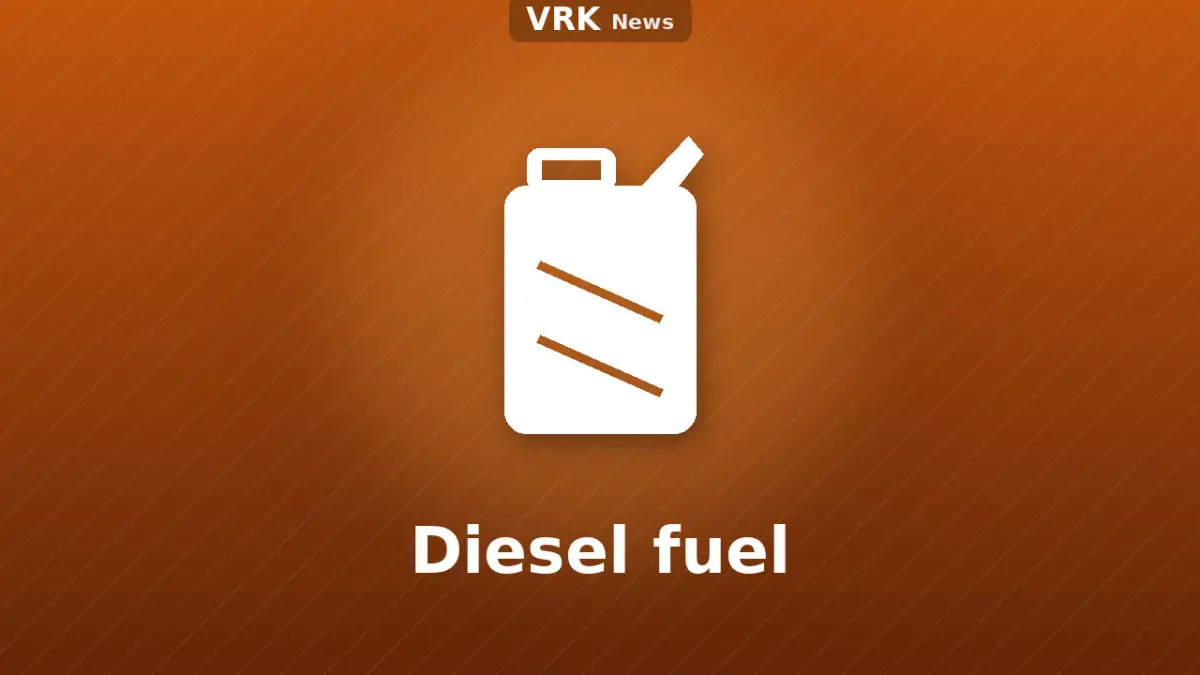 Graphic: a fuel pump and the words Diesel fuel