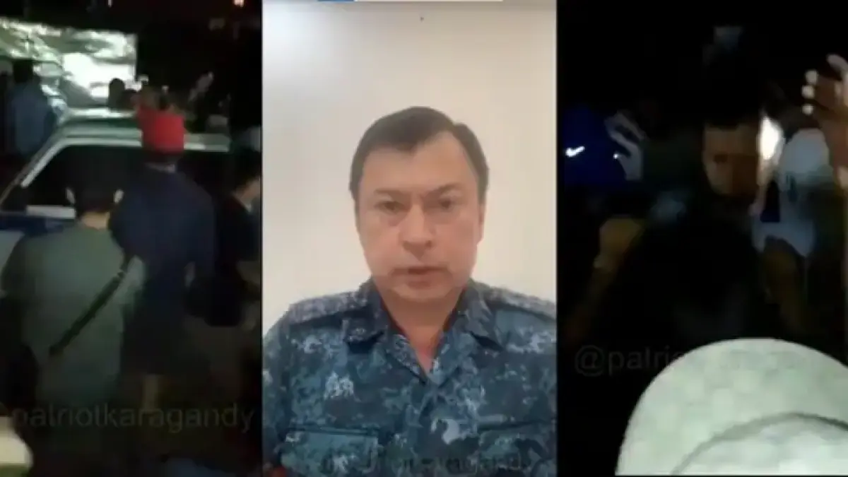Начальника полиции Жезказгана избила толпа в Сатпаеве