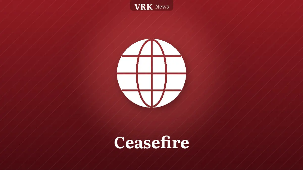 Graphic: a globe and the words Ceasefire