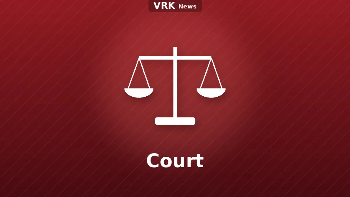 Graphic: scales and the words Court