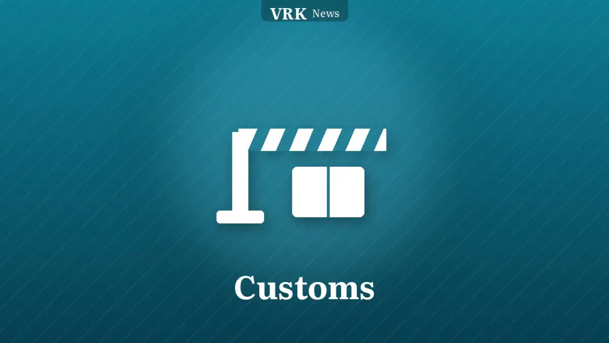 Graphic: rings and the words Customs