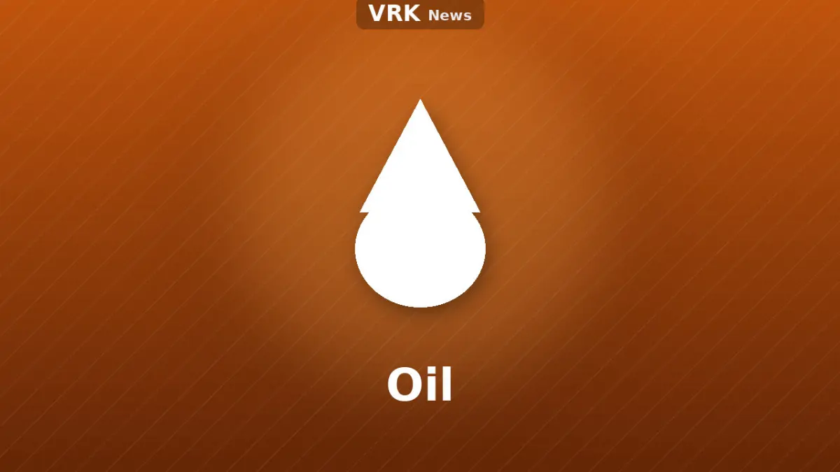 Graphic: a drop and the words Oil