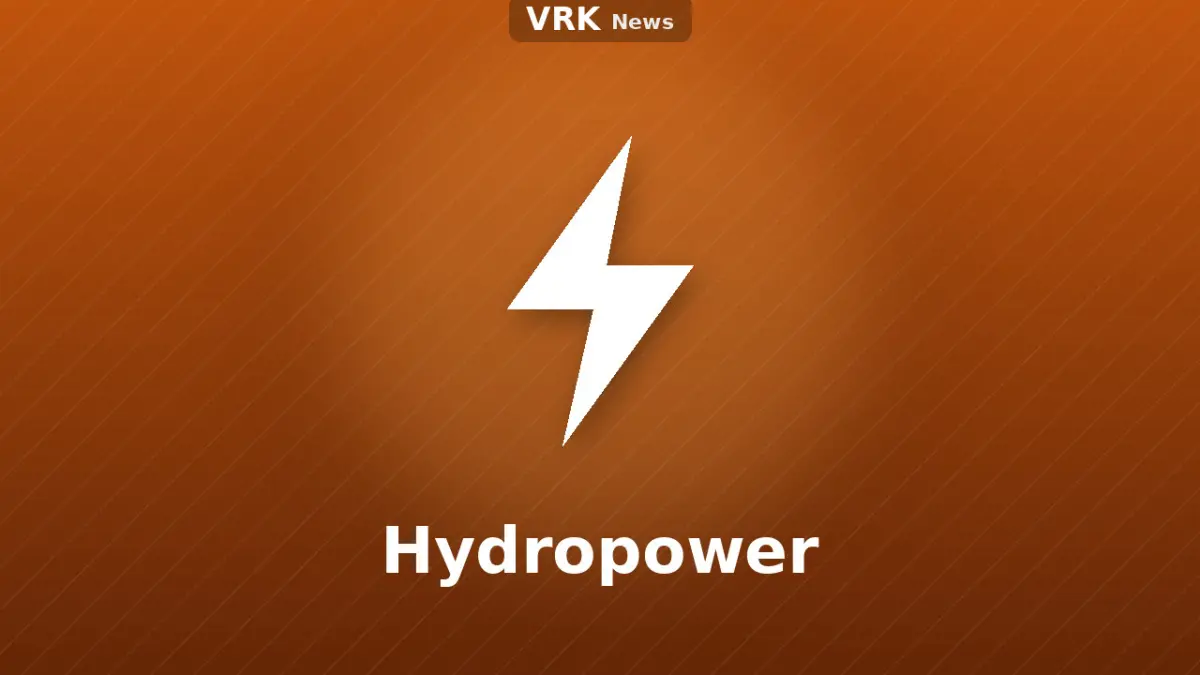 Graphic: a lightning bolt and the words Hydropower