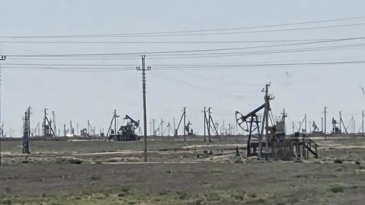 Нефтяные качалки в Мангистауской области