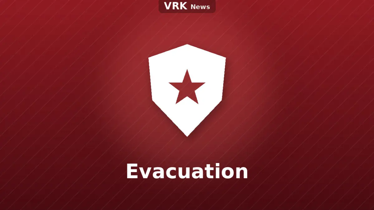 Graphic: a shield and the word Evacuation