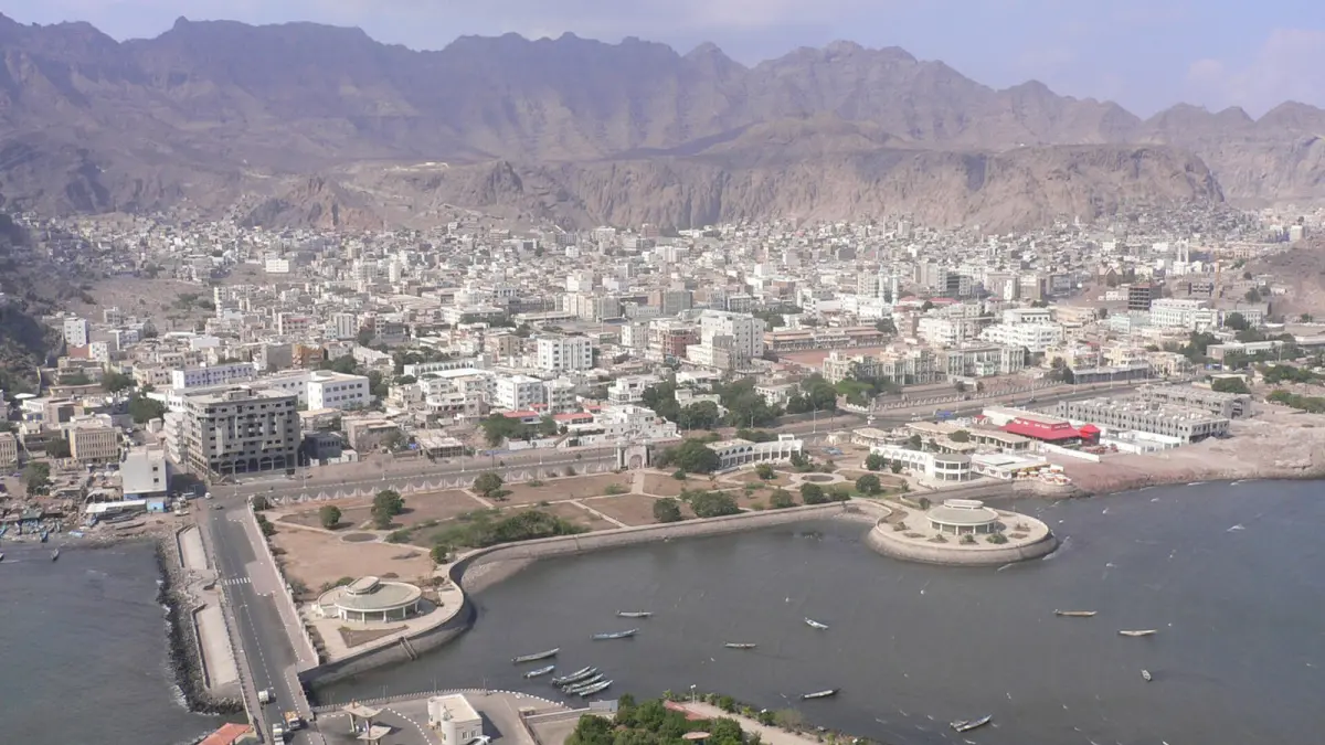 The Crater district and harbour in Aden, Yemen