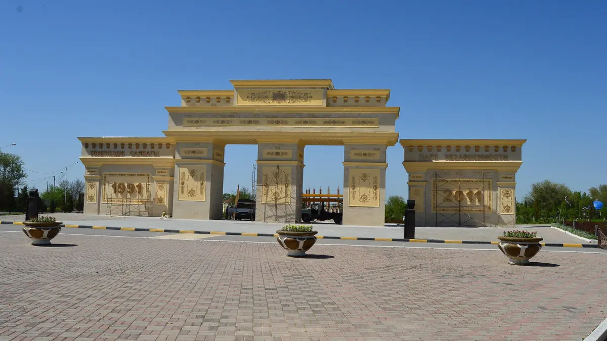 Independence Park in Shymkent