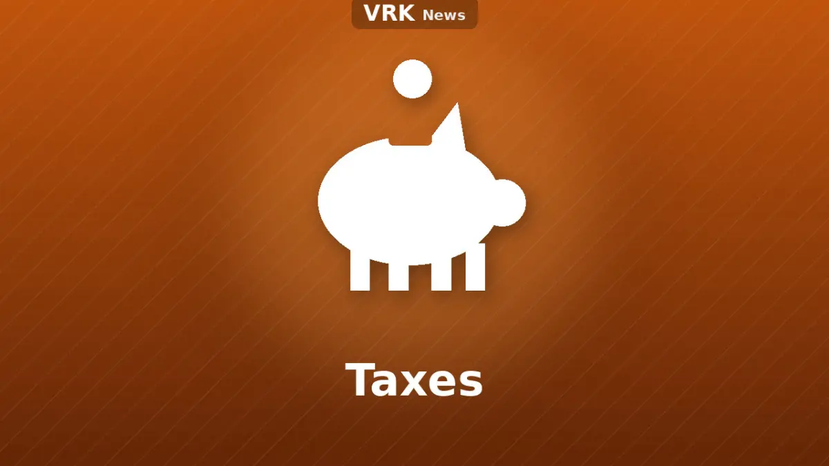 Graphic: a piggy bank with the word Taxes