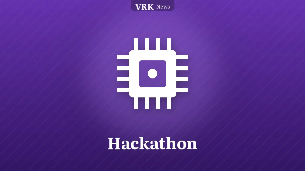 Graphic: a microchip and the words Hackathon