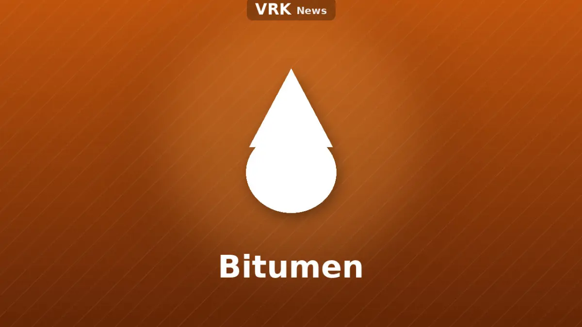 Graphic: a drop and the words Bitumen