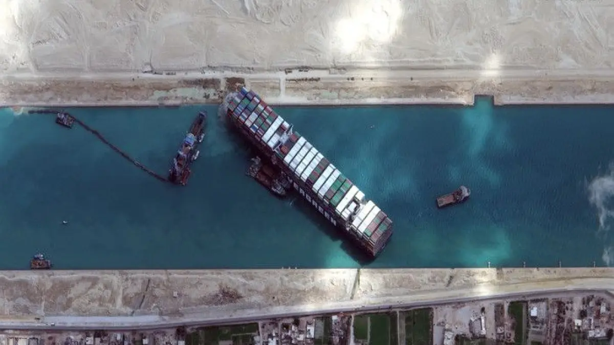 Container ship Ever Given refloated. Video