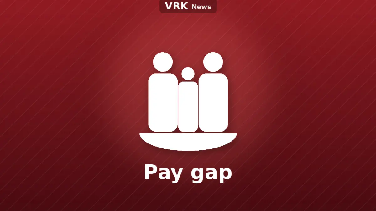 Graphic: a family and the words Pay gap