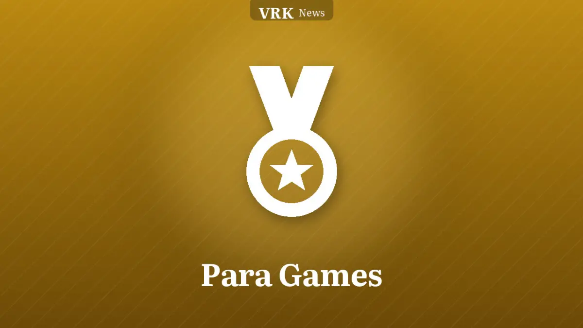 Graphic: a medal and the words Para Games