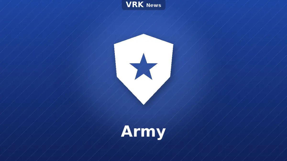 Graphic: a shield and the word Army