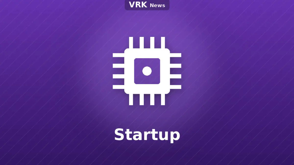Graphic: a microchip and the words Startup