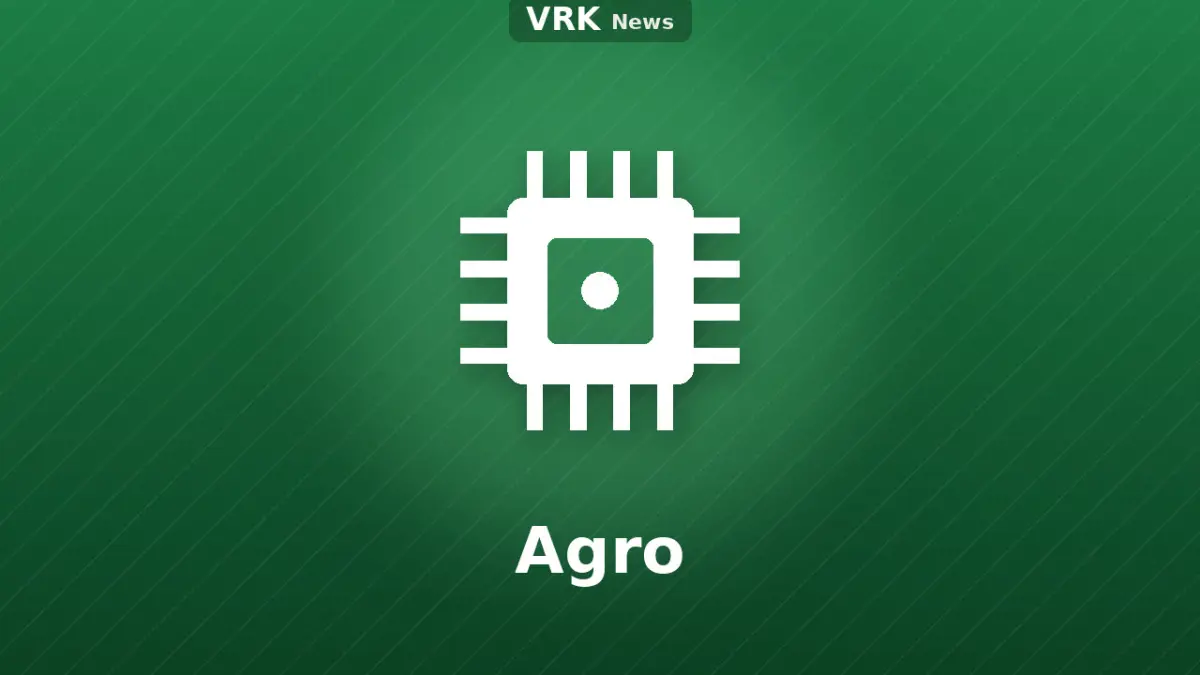 Graphic: a microchip and the words Agro