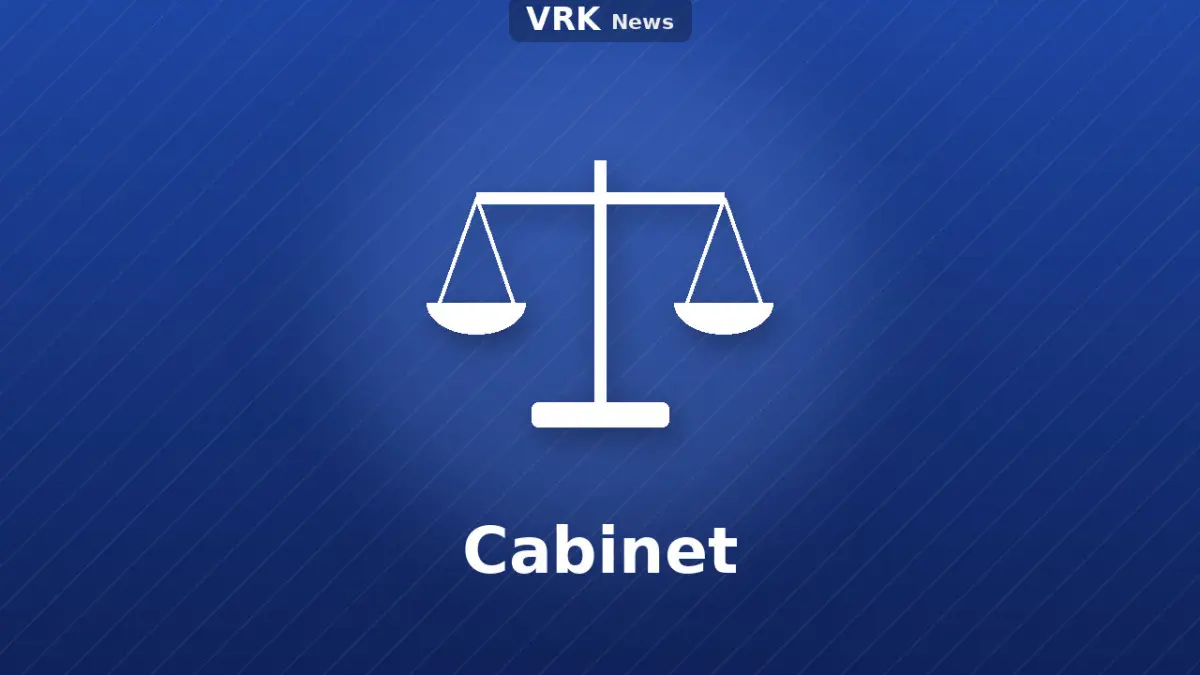 Graphic: scales and the words Cabinet