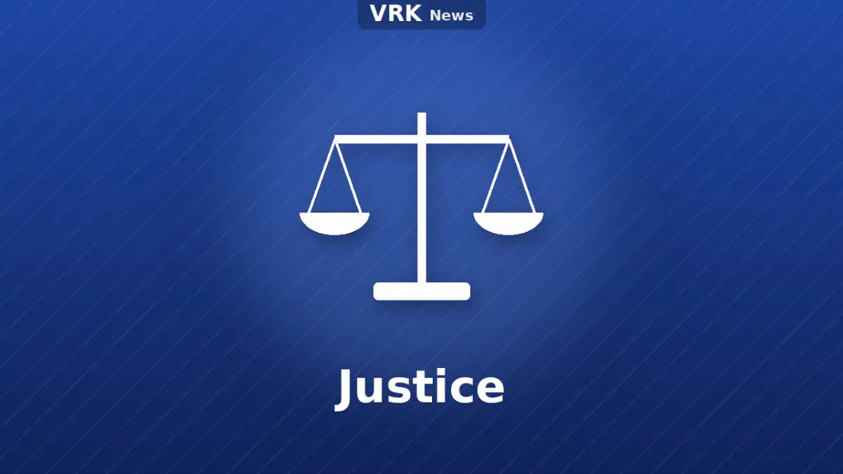 Graphic: scales with the word Justice