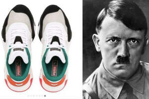 Портрет Гитлера узрели в кроссовках Puma — скандальчик в соцсетях 