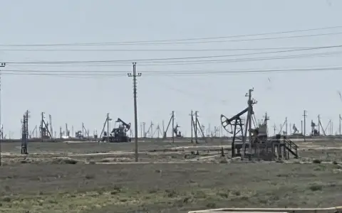 Нефтяные качалки в Мангистауской области