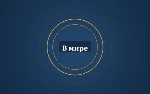 Графика: кольца и надпись «В мире»