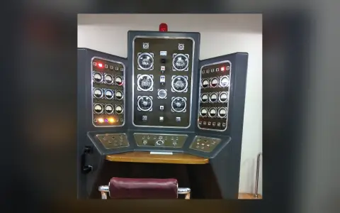 Control panel at a waste landfill in Semey, June 2020