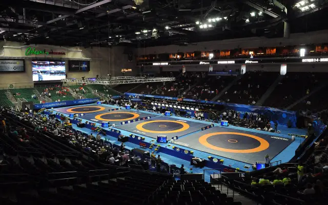 Ковры чемпионата мира по борьбе 2015 года в Лас-Вегасе
