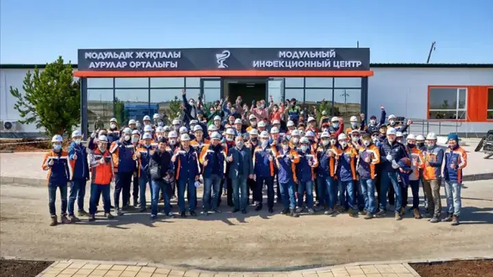 Госпиталь для больных COVID-19 за 13 дней построили в Нур-Султане