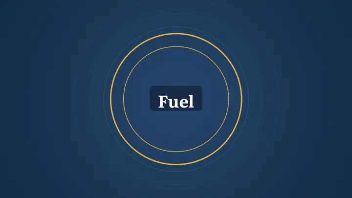 Graphic: rings and the words Fuel