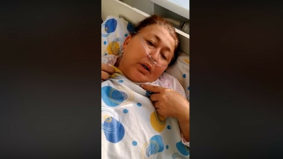 Больная COVID женщина обратилась к казахстанцам. Видео 