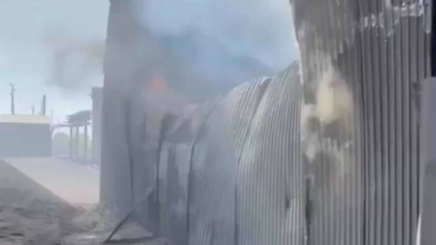 Склад кокса сгорел на заводе ферросплавов в Актобе. Видео 