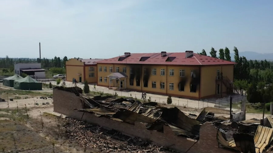 Кыргызское село Максат до и после вооруженного конфликта — видео 