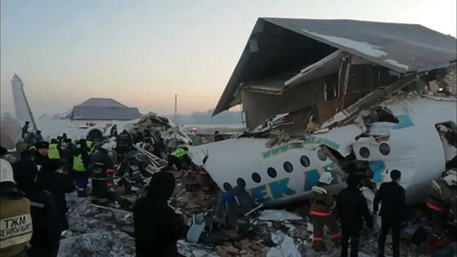 Сообщается о 15 погибших — катастрофа самолета Bek Air под Алматы 
