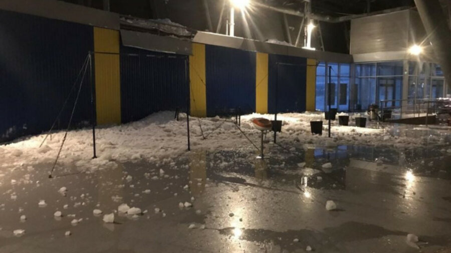 Появилось видео обрушения кровли Astana Arena. Подробности 