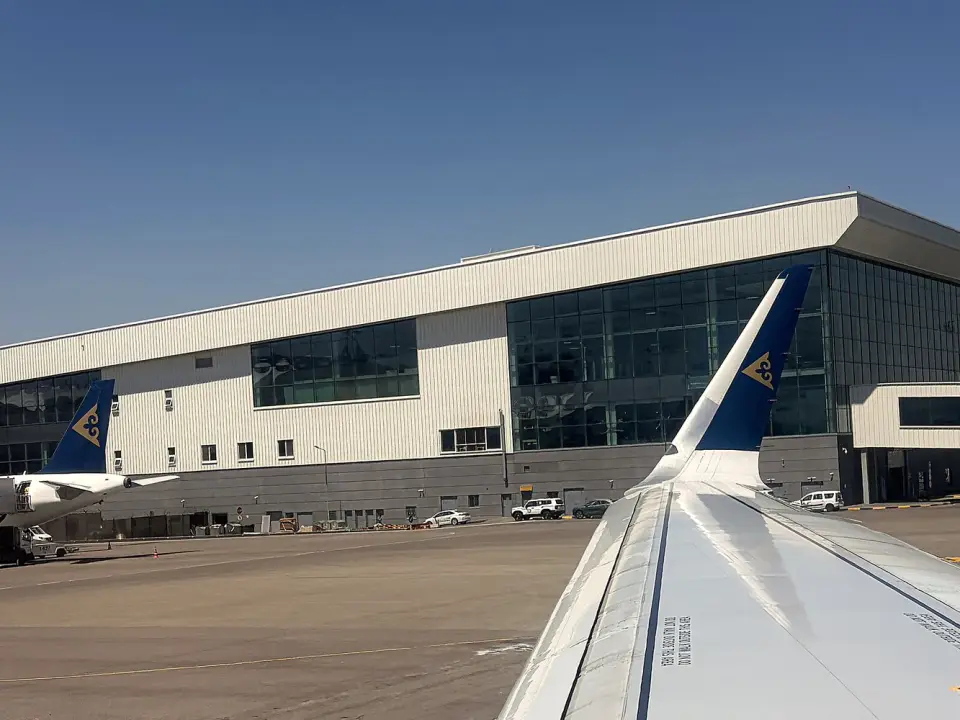Airbus A321LR авиакомпании Air Astana в аэропорту Алматы